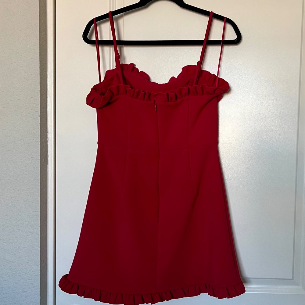 Gently Used French Connection Ruffle Mini Dress - Picture 2 of 9